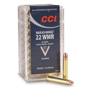 500rds of CCI Maxi-Mag 22 WMR Ammo 40 Grain Total Metal Jacket